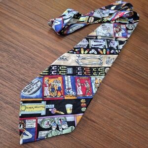 Vintage 90s Nicole Miller Medical Theme Tie